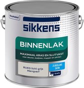 Sikkens Binnenlak - Verf - Zijdeglans - Mengkleur - RIJKS licht grijs - 2,5 liter