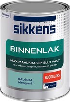 Sikkens Binnenlak - Verf - Hoogglans - Mengkleur - RAL6034 - 1 liter