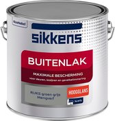 Sikkens Buitenlak - Verf - Hoogglans - Mengkleur - RIJKS groen grijs - 2,5 liter