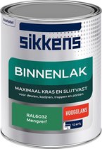 Sikkens Binnenlak - Verf - Hoogglans - Mengkleur - RAL6032 - 1 liter