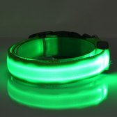 LED Hondenhalsband - Mini - Groen - S