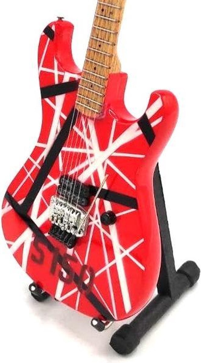 Miniatuur gitaar Eddie Van Halen 5150