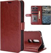Nokia 2.4 hoesje - MobyDefend Wallet Book Case (Sluiting Achterkant) - Bruin - GSM Hoesje - Telefoonhoesje Geschikt Voor Nokia 2.4