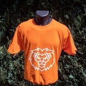 Oranje t-shirt Lion Unisex