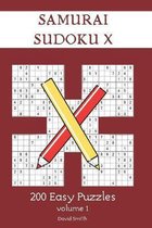 Samurai Sudoku X - 200 Easy Puzzles vol.1
