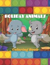 Holiday Animals - Coloring Book