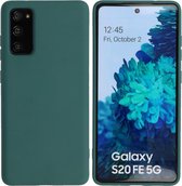 Hoesje Geschikt voor Samsung Galaxy S20 FE - Backcover Telefoonhoesje - Army Green