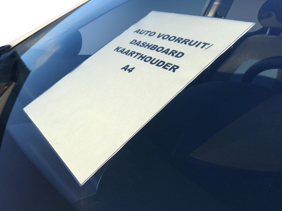 Prijskaarthouder Auto A4 Polycarbonaat - transparant 10 stuks