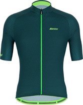 Santini Fietsshirt Korte mouwen Groen Heren - Karma Kite S/S Jersey Military Green - XS