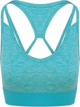 AWDis Gewoon Cool Womens/Ladies Girlie Cross Back Crop Top (Ocean Melange)