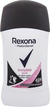 Rexona Motion Sense Invisible Pure Stick  Anti White Marks Yellow Stains - 48 uur Zweetbescherming - Anti Perspirant Deo Stick
