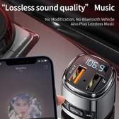 Émetteur FM Bluetooth Viatel - Chargeur de voiture - Kit voiture - Mains libres - MP3 - USB - Carte SD - Chargeur rapide - Récepteur Audio Bluetooth