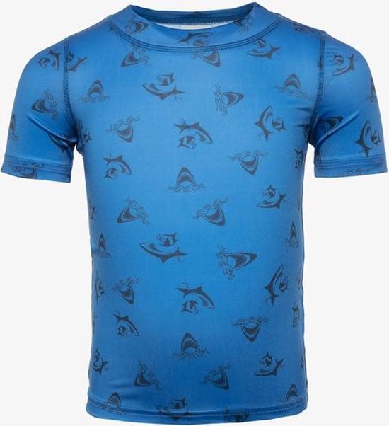 Osaga kinder UV zwemshirt met haaien - Blauw - Maat 128 | bol.com