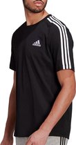 adidas Essentials  Sportshirt - Maat L  - Mannen - Zwart/Wit