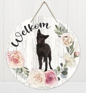 Welkom - Austrailian Celpie | Muurdecoratie - Bordje Hond