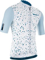 Santini Fietsshirt Korte mouwen Blauw Heren - Delta Pietra S/S Jersey Silver Bullet - M