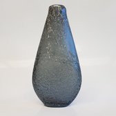 Colmore - Vaas - glas - grijs / blauw / zilver - 30,5 cm hoog