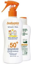 Babaria Sun Kids Sunscreen Lotion Water Resistant Spf50 Spray 200ml Set 2 Pieces 2019