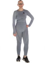 Budokleding Yoga / fitnesskleding set grijs. maat M