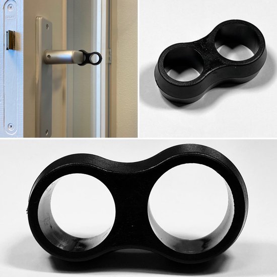 Sumio Products® Tampons de poignée de porte [10 pièces] Zwart - Tampons - Protecteurs muraux / Protection de poignée de porte - Butées de Arrêts de porte flexibles