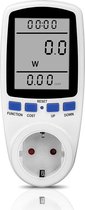 Energiemeter - Verbruiksmeter - Energieverbruiksmeter - Elektriciteitsmeter - Energiekostenmeter - Stroommeter - Stopcontact - Milieuvriendelijk - Wit
