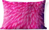 Buitenkussens - Tuin - Roze veren structuur - 50x30 cm