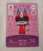 Amiibo animal crossing new horizons origineel Eu Kid cat 197 kaart