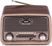 KoolTech Indie Retro Radio - AM/FM met Bluetooth - Bruin