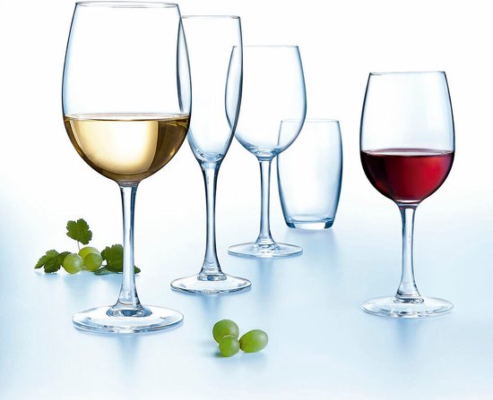 Pasabahce set van 4 cocktailglazen Elysia, transparant glas, 50 cl