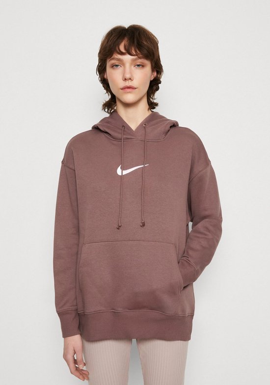 Nike Sportswear - Oversized Fleece Hoodie - Plum - Dames