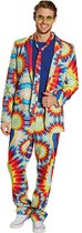 Rubie's Verkleedpak Hippie Heren Polyester Rood/geel Maat 54
