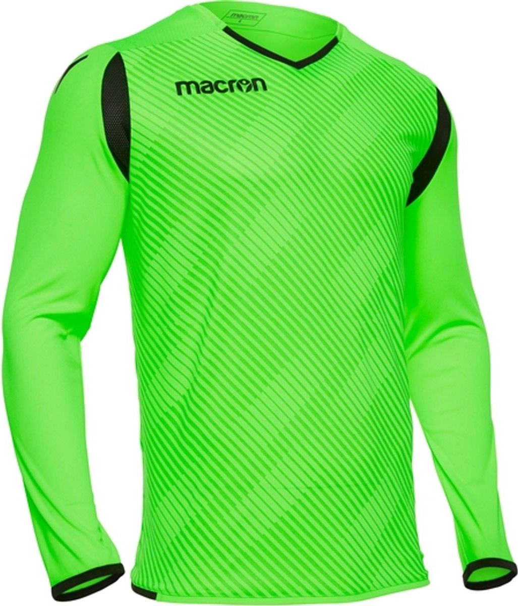 Macron Hercules Keepershirt Lange Mouw Heren - Fluo Groen / Zwart | Maat: M