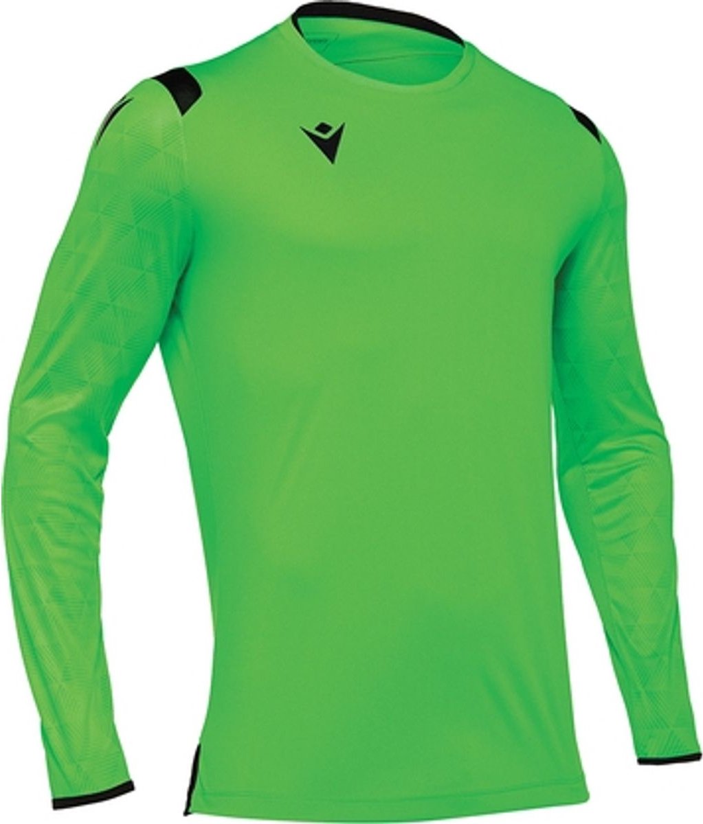 Macron Aquarius Keepershirt Lange Mouw Heren - Fluo Groen / Zwart | Maat: M