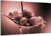 Peinture sur verre Olives, Cuisine | Marron, rouge | 120x70cm 1Hatch | Tirage photo sur verre |  F006785