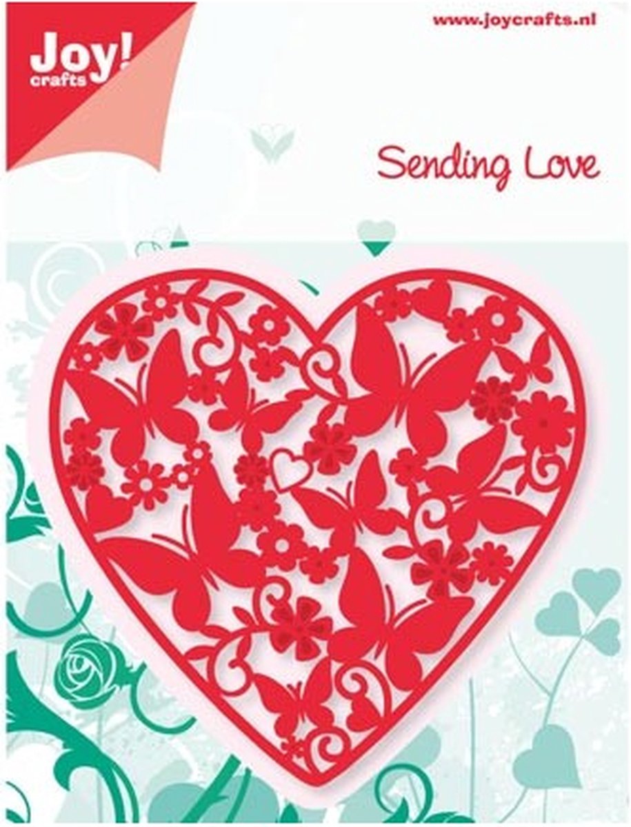 (6002/0417)CUTTING & EMBOSSING STENCIL HEART + BUTTERFLYS
