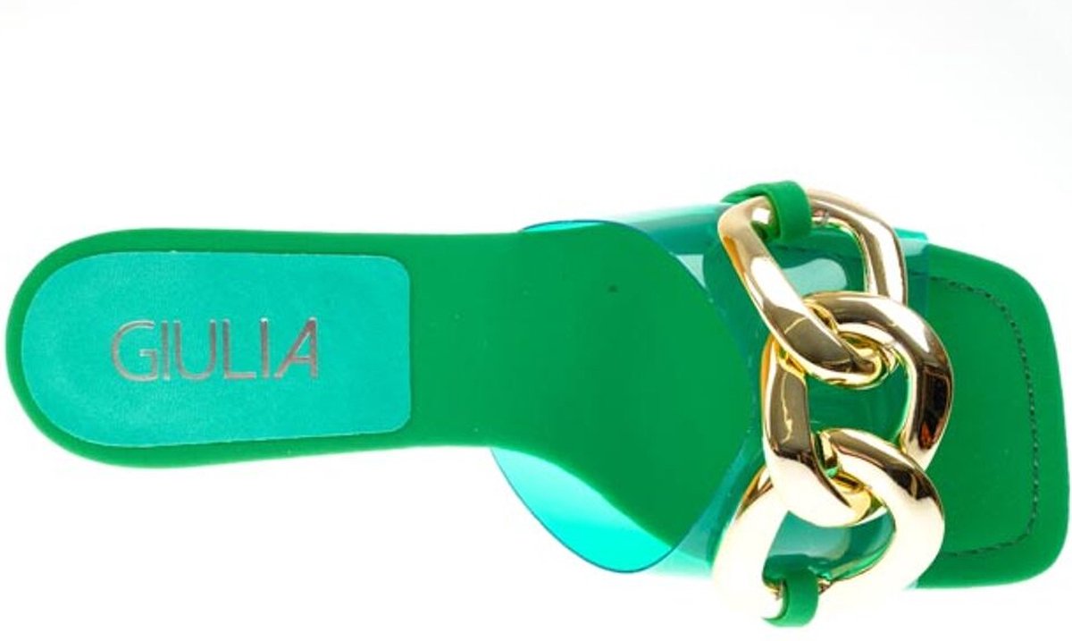 Giulia Dames Slipper | Groen | Maat: 38