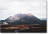 Berg met weg - Lanzarote - Foto op Dibond 70x50