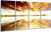 Peinture sur verre Sunset | Jaune, blanc, gris | 160x80cm 4 Liège | Tirage photo sur verre |  F000347