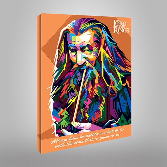 Canvas WPAP Pop Art Gandalf The Lord of the Rings - 50x70cm