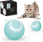 ElegaPet Interactieve Zelfrollende Speelgoed Bal voor Katten Turquoise - Smart Katten Speelgoed met USB oplaadkabel