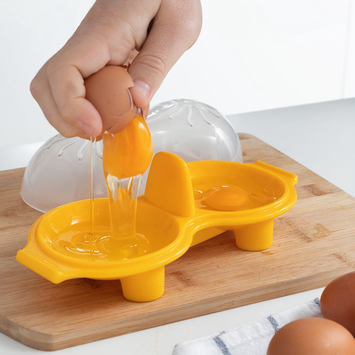Chaudière à œufs double en silicone Innovagoods