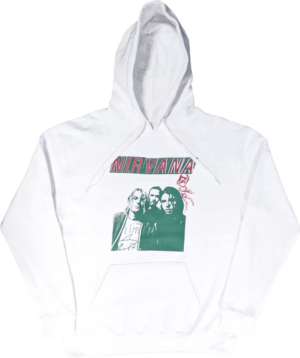 Nirvana - Flipper Hoodie/trui - S - Wit