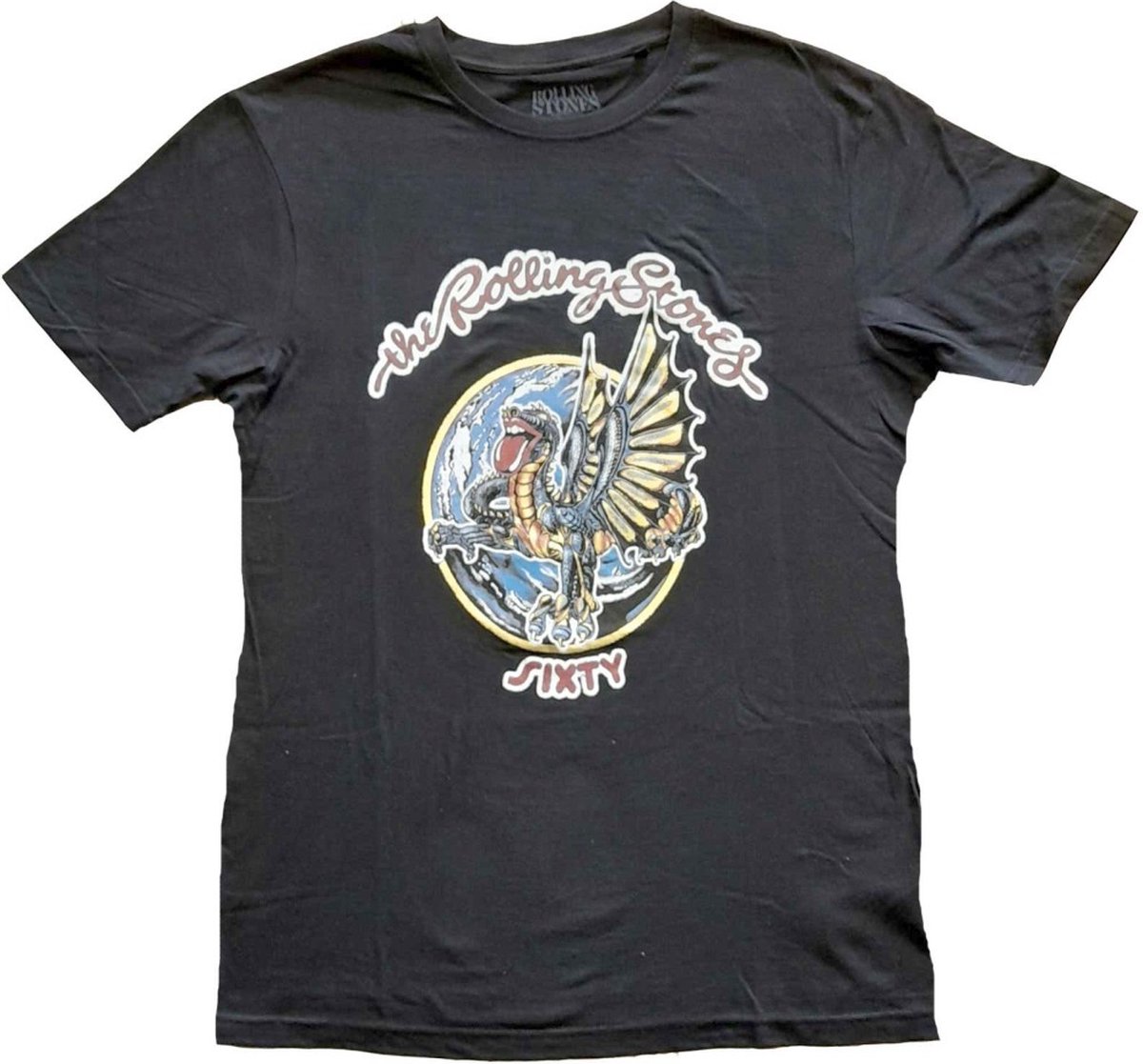The Rolling Stones - Sixty Dragon Globe Dames T-shirt - M - Zwart