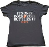 The Rolling Stones - Sixty It's Only R&R But I Like It Dames T-shirt - L - Zwart