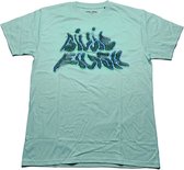 Billie Eilish - Neon Logo Billie Heren T-shirt - M - Blauw
