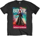 David Bowie Tshirt Homme -2XL- Moonage 11 Fade Zwart