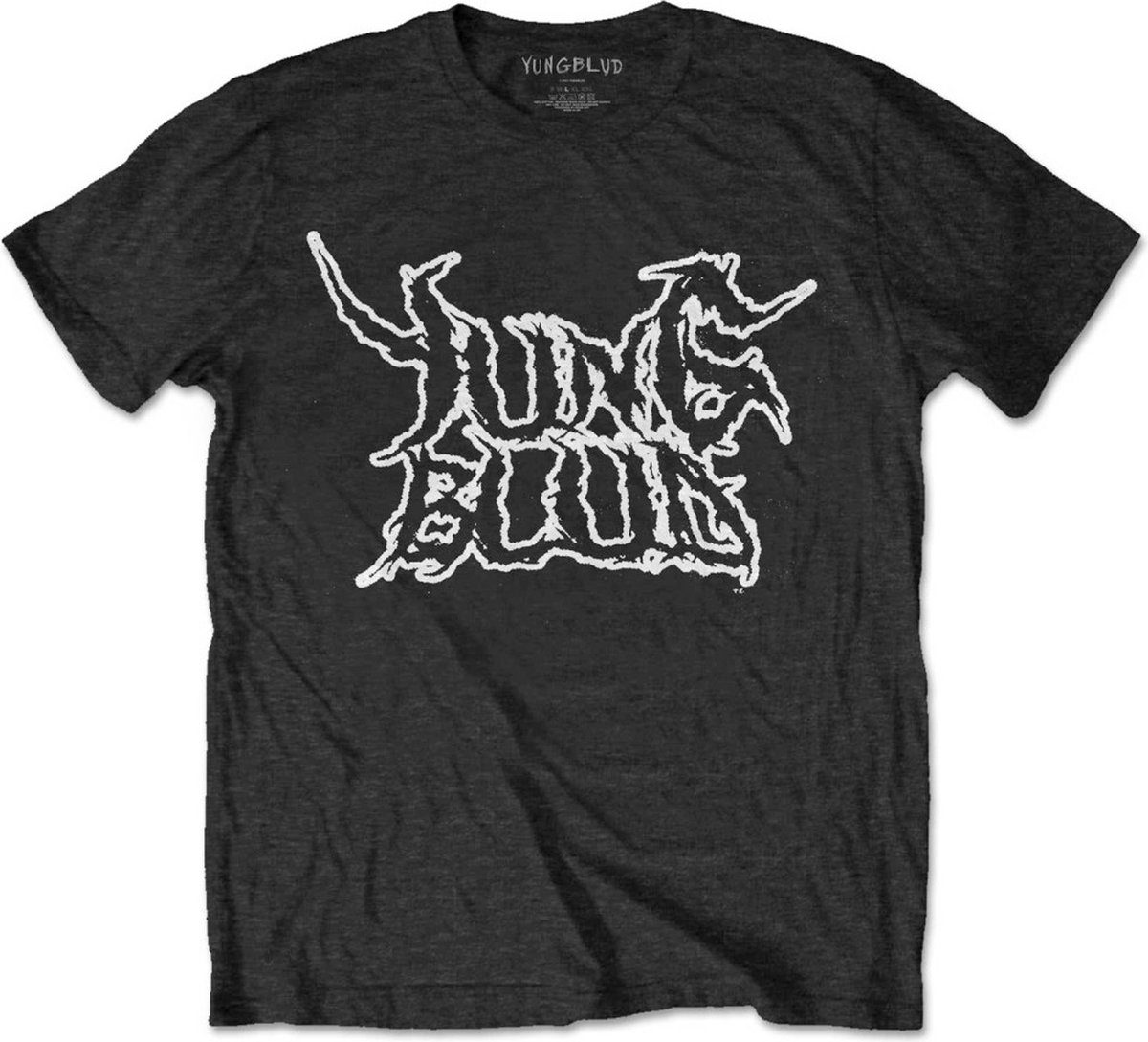 Yungblud - Weird Flaming Skeletons Heren T-shirt - M - Zwart