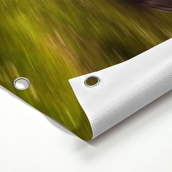 Gards Affiche de jardin Tracteur sur l'Herbe - Tracteur - 180x90 cm - Toile jardin - Décoration de jardin - Décoration murale extérieur - Tableau jardin