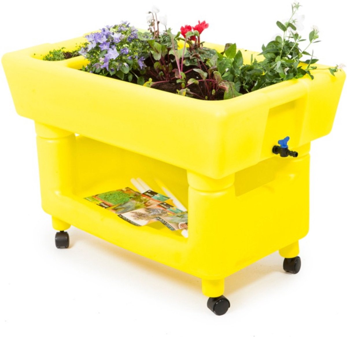 Mobiele Moestuinbak op Wieltjes met Accessoires – Voor Kinderen (3+ Jaar)
