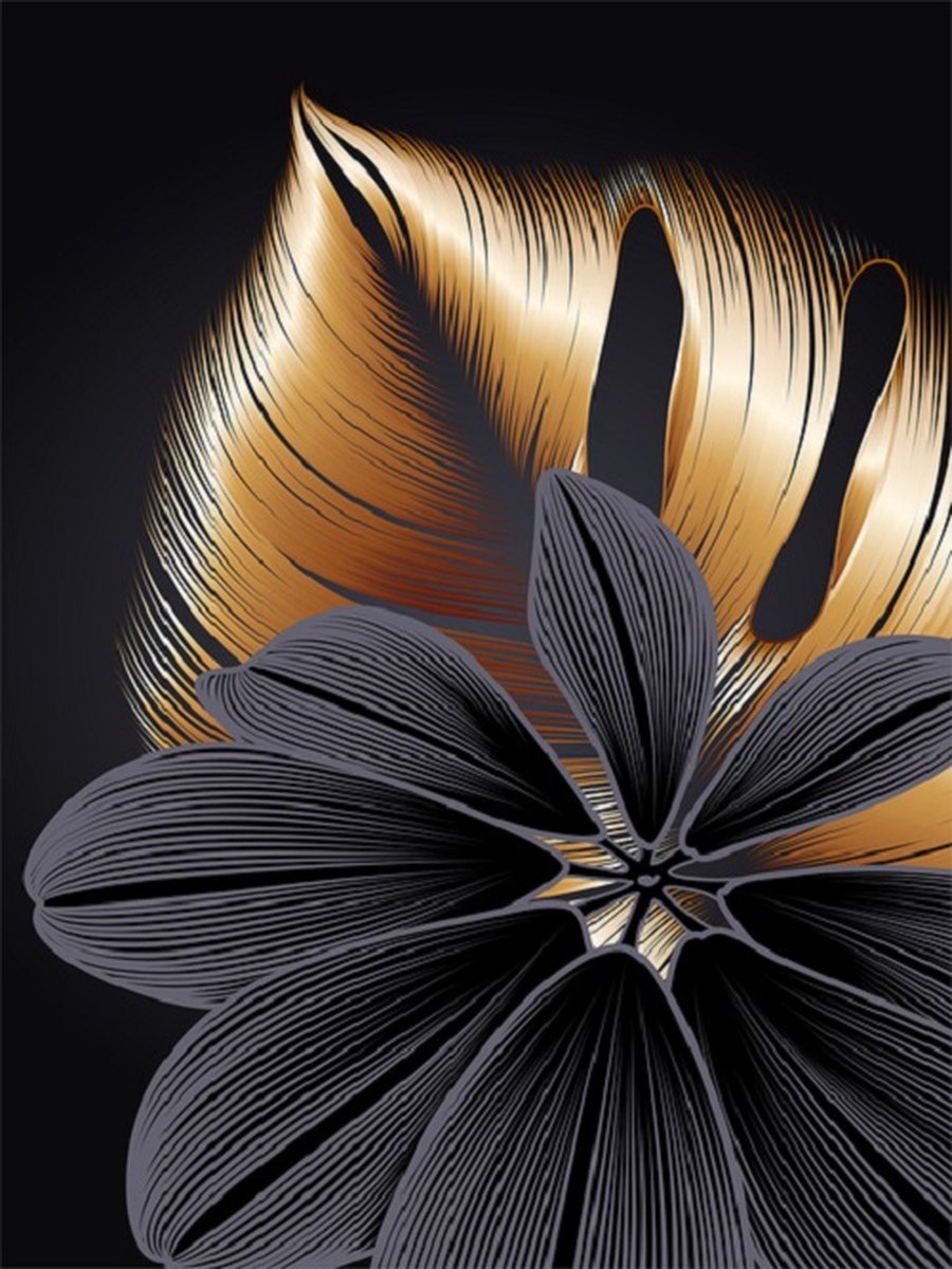 Lienz® Diamond Painting volwassenen 40x50cm – Rond – Bloemen – Volledig - Pakket Volwassenen